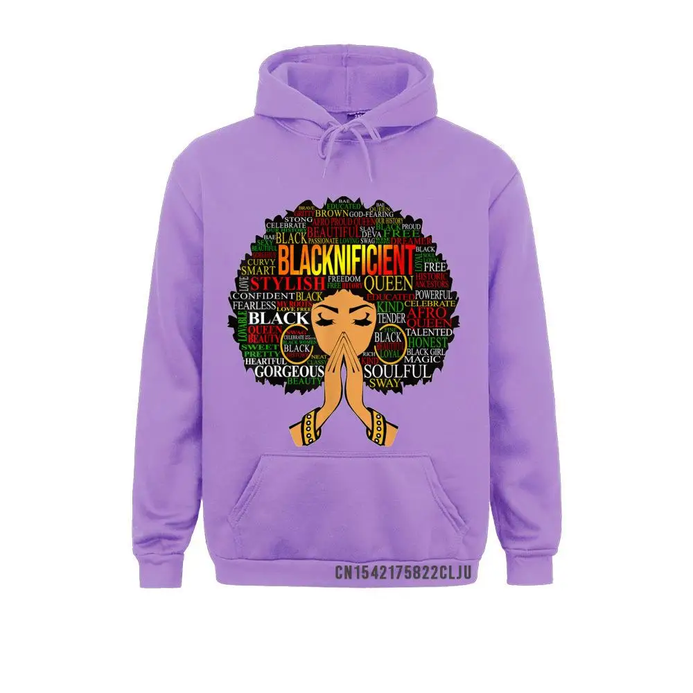 Blacknificent Words Art Afro Natural Hair Black Queen Gift T-Shirt__97A590 Sweatshirts for Men Long Sleeve Hoodies Fashionable Summer/Fall Clothes Summer Blacknificent Words Art Afro Natural Hair Black Queen Gift T-Shirt__97A590purple