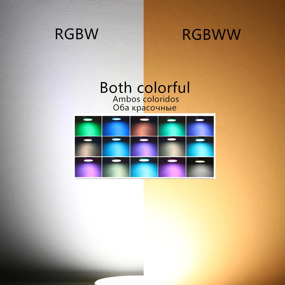 E27/E14/GU10/GU5.3 RGBW RGBWW 16 изменение цвета волшебная светодиодная лампочка 3 Вт 85 265 в RGB