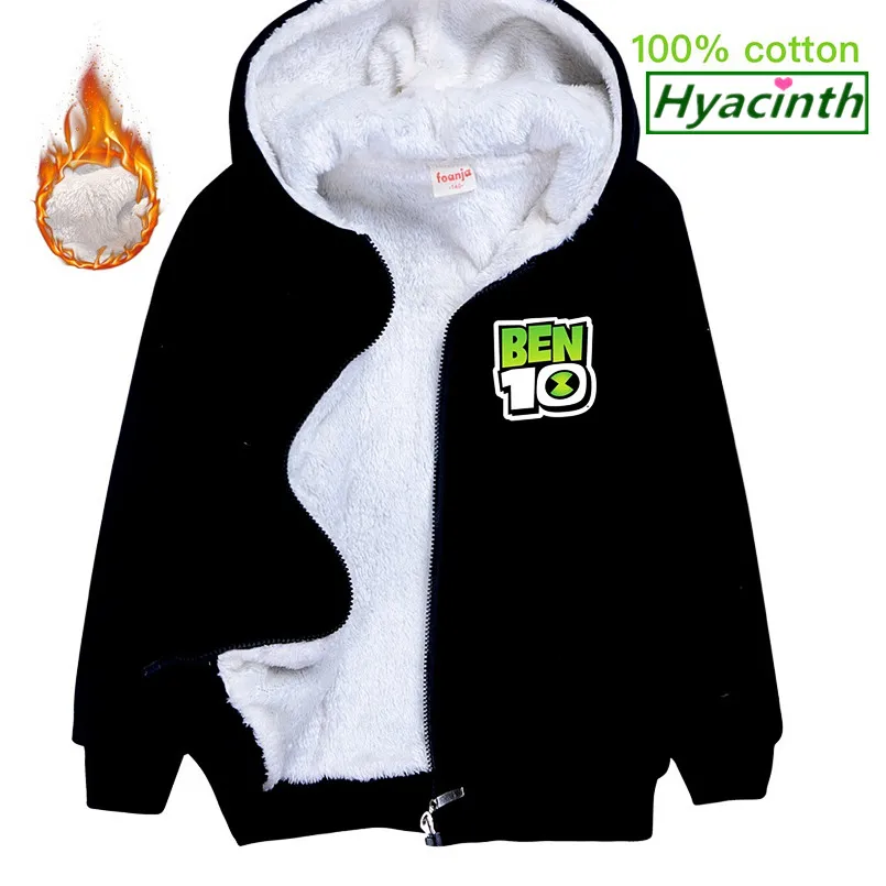 Ben 10/бархатная куртка для малышей зимняя куртка с рисунком для маленьких девочек, одежда из хлопка для мальчиков и девочек Рождественский костюм для девочек
