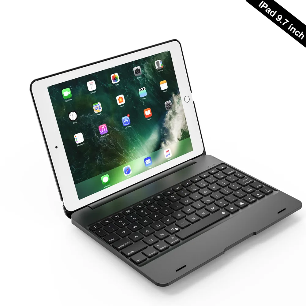 

Bluetooth Wireless Keyboard Case Cover for Apple iPad 9.7 2017 2018 5th 6th Generatio iPad Air 1 2 5 6 Pro 9.7 foldable keyboard