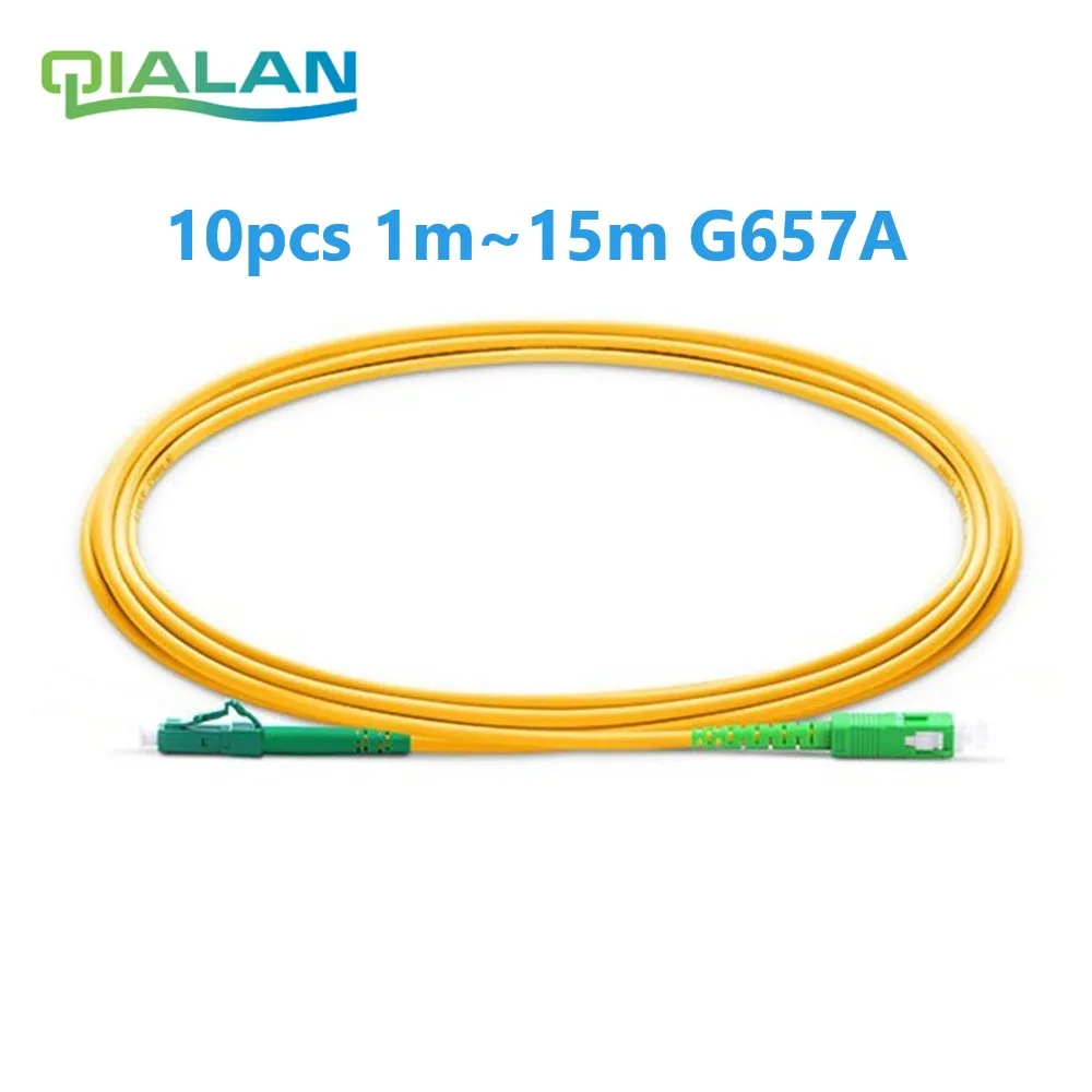 

Optical Patchcord LC SC APC Fiber Patch Cord G657 Simplex 2.0mm Jumper Cable PVC SM Fiber Optic Cable Bend Insensitive