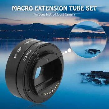 

Camera Extension Tube Kit Metal Auto-focus Macro 10mm 16mm Professional Lenses Accessories for Sony NEX E-Mount Camera