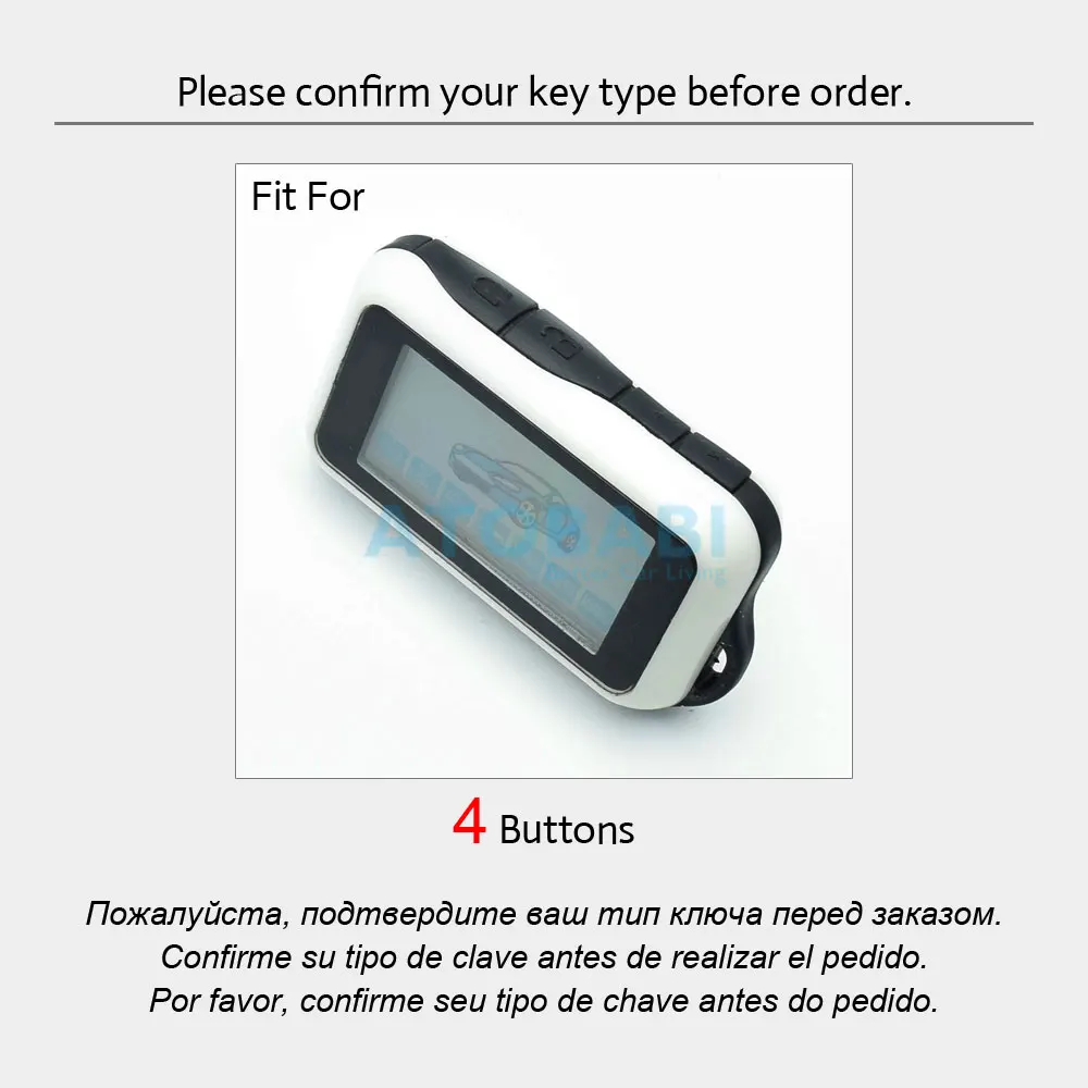 Key Case Cover Key Case Keychain Holder Leather Key Case For StarLine E60 E90 E63 E93 E95 E66 E96 E65 E61 E91 Two Way Car Alarm LCD Keychain Holder Remote Control Cover