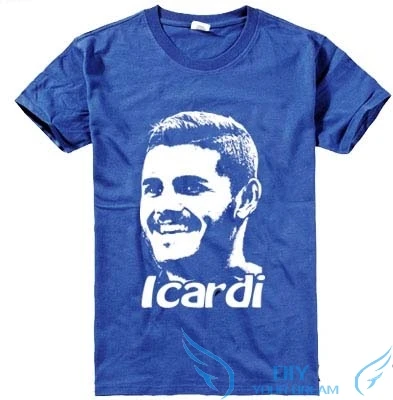 Новинка года; Классная футболка Mauro Icardi; хлопковая футболка с короткими рукавами для друга; подарок; 1222 - Цвет: 1