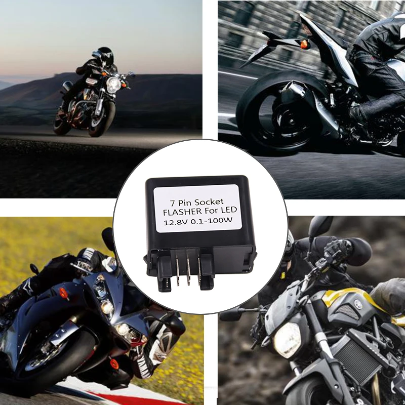 TiOODRE 12V 7 пин Поворотная сигнальная СВЕТОДИОДНАЯ мигалка реле для SUZUKI GSXR GSF GSX Hayabusa