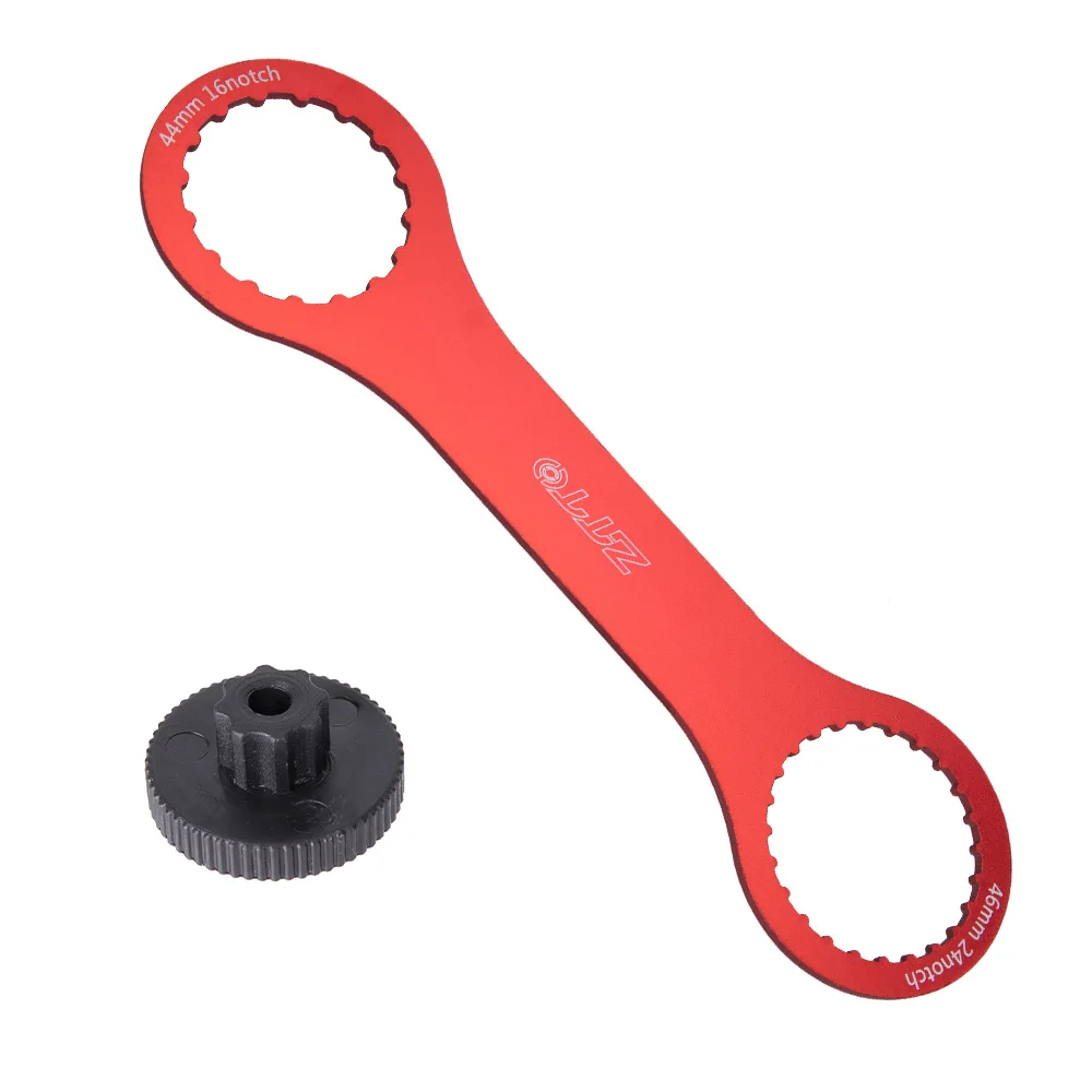DUB Wrench RED ZTTO DUB гаечный ключ Нижний Кронштейн инструмент 44 мм 46 мм 16 24 зазубренный монтажный инструмент для удаления Ремонт для ZTTO BB109 BB30 PF30 BB 51 BB52 - Цвет: DUB Wrench RED