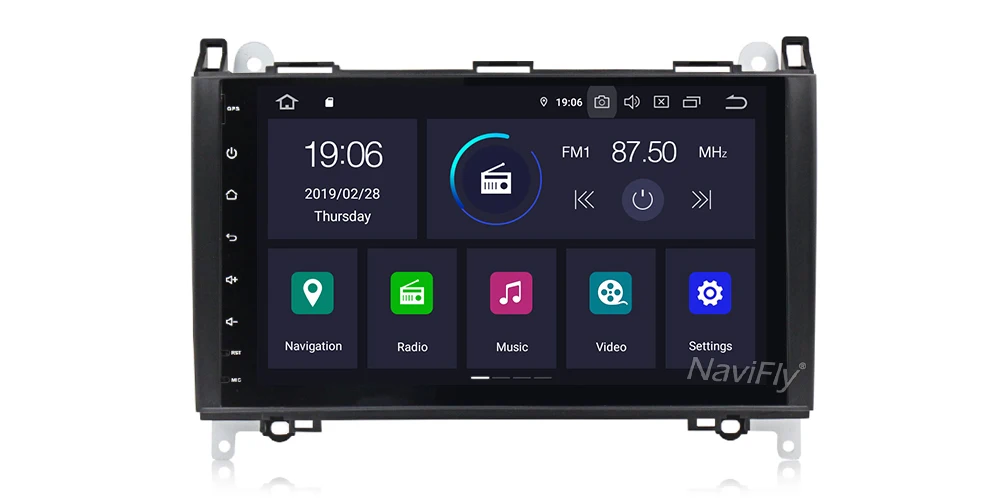 NaviFly android9.0 ips/DSP 9 дюймов экран DAB+ Автомобильный Mtleimedia плеер для Mercedes/Benz/Sprinter/B200/b-класс/W245/B170/W169