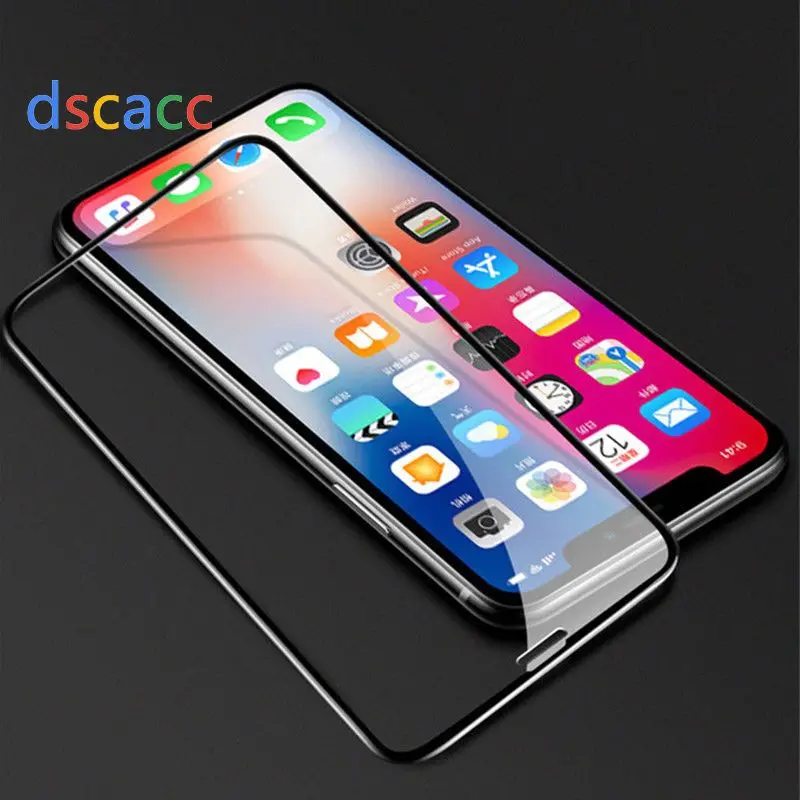 Dscacc 4D защитная пленка из закаленного стекла для iPhone 11 Pro Max XS max 8plus 6 6S PLUS 7 PLUS XR XS 100 шт