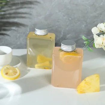 

Plastic Bottle Fruit Juice Milk Tea Beverage Bottle Logo