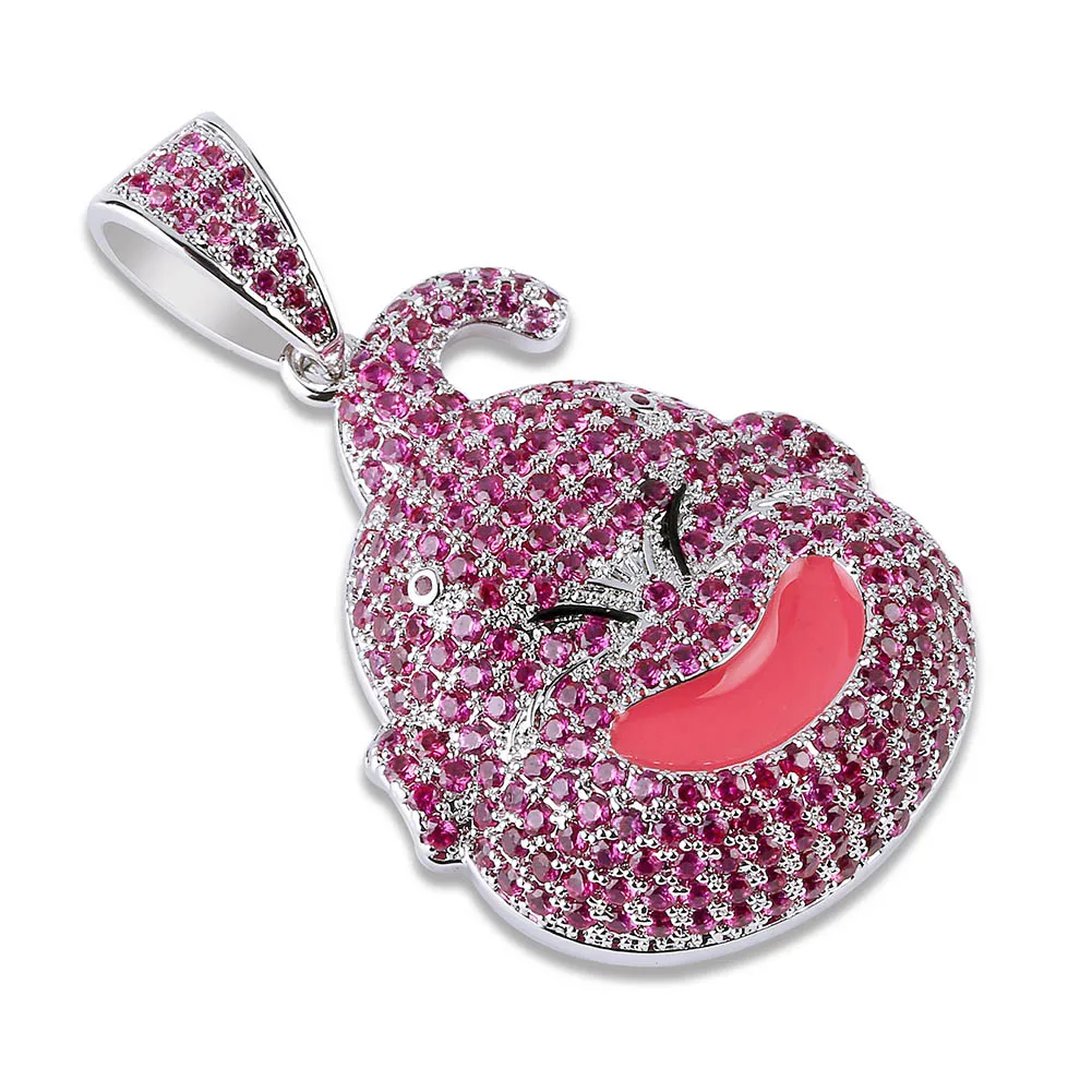 Ceny JINAO Iced Out Dragon Ball Fat Buu naszyjnik i wisiorek Cubic cyrkon spersonalizowany naszyjnik z biżuterią Hip Hop