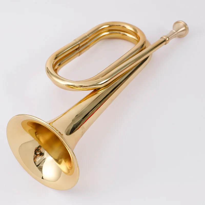 Bugle инструмент заряд винтажные трубы силы сборки медь маленький красный армейский реквизит труба большой шаг №