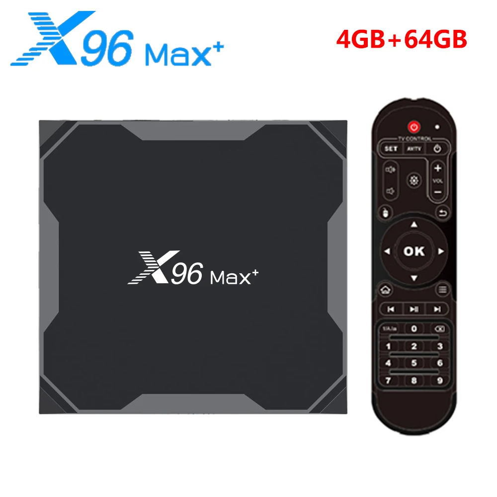 only 4GB 64GB TV box ТВ-приставка X96 MAX PLUS Android 9,0 Amlogic S905X3 4 Гб ОЗУ 32 Гб 64 Гб ПЗУ wifi Bluetooth 4K HD Смарт-приставка 2 Гб 16 Гб vs A95X F3 - Цвет: only 4GB 64GB TV box