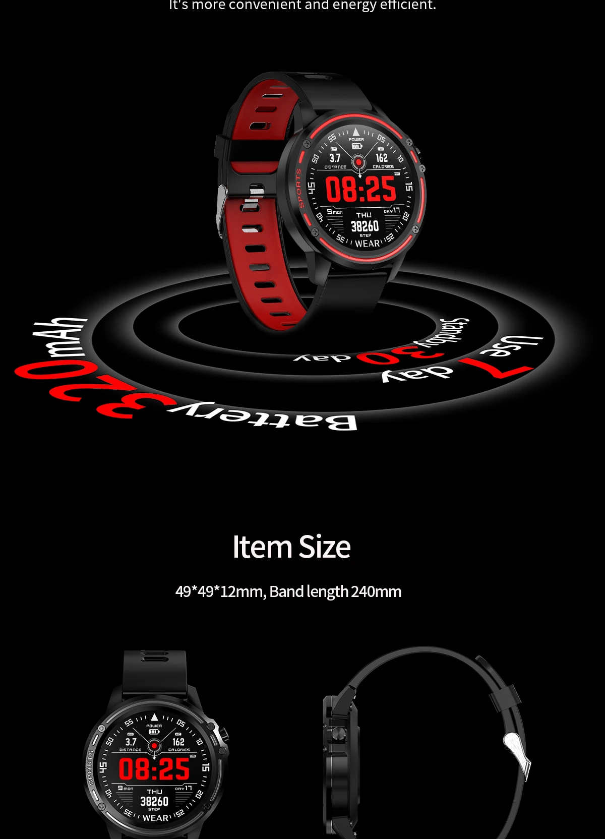 Fitness Monitoring Tracker Smart Watch0