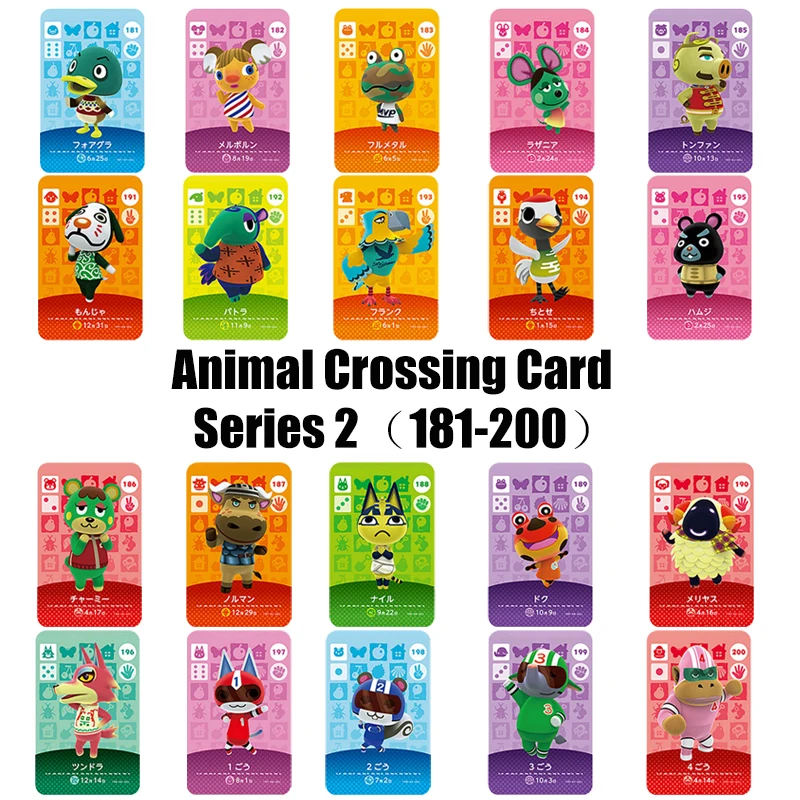 

Series2181-200 Animal Crossing Card Amiibo locks nfc Card Work for NS Games
