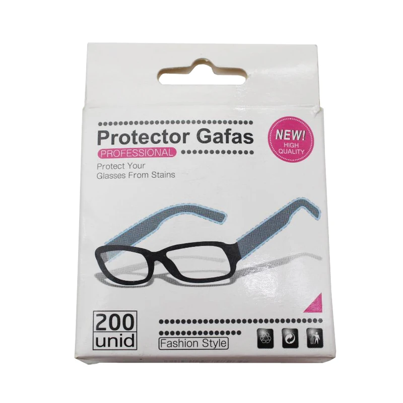 Unids/caja de cubiertas desechables de plástico para gafas, marco de piernas, bolso Delgado coloración y tinte Protector, herramienta de estilismo DIY para salón de belleza, 200