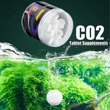 

New 60 Pcs/120Pcs bottle White Aquarium CO2 Carbon Dioxide Effervescent Tablet for Water grass Fish Tank