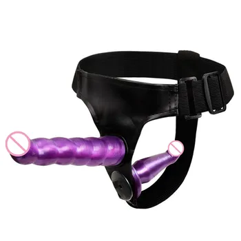 Double Strapon Dildo Panties Realistic Penis Wearable Harness Pants Adult Games Erotic Products Sex Toys for Women Lesbian Gay 2