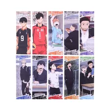 Haikyuu – 10 pièces Anime!! Mini bloc Notes autocollante, marque page pour enfants, étudiant, papeterie cadeau Kawaii