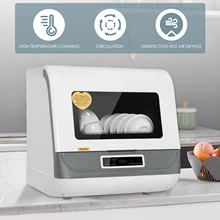 

Free Installation Desktop Mini Dishwasher High Temperature Sterilization Intelligent Countertop Table Dish Washer Machine