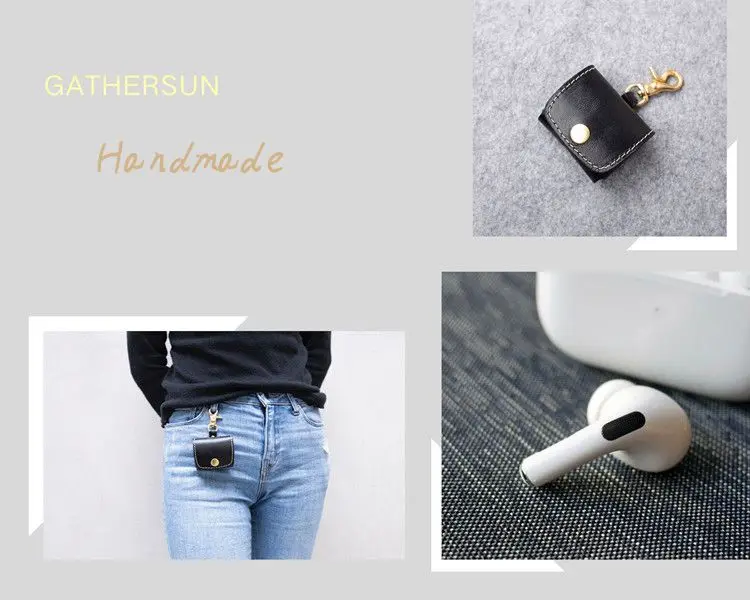 Кожаный чехол ручной работы для Apple AirPods Pro Bluetooth беспроводные наушники из натуральной кожи чехол для Airpods 3