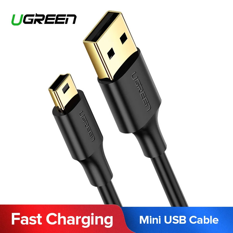 Ugreen Mini USB Cable Mini USB to USB Fast Data Charger Cable for MP3 MP4 Player Car DVR GPS Digital Camera HDD Mini USB