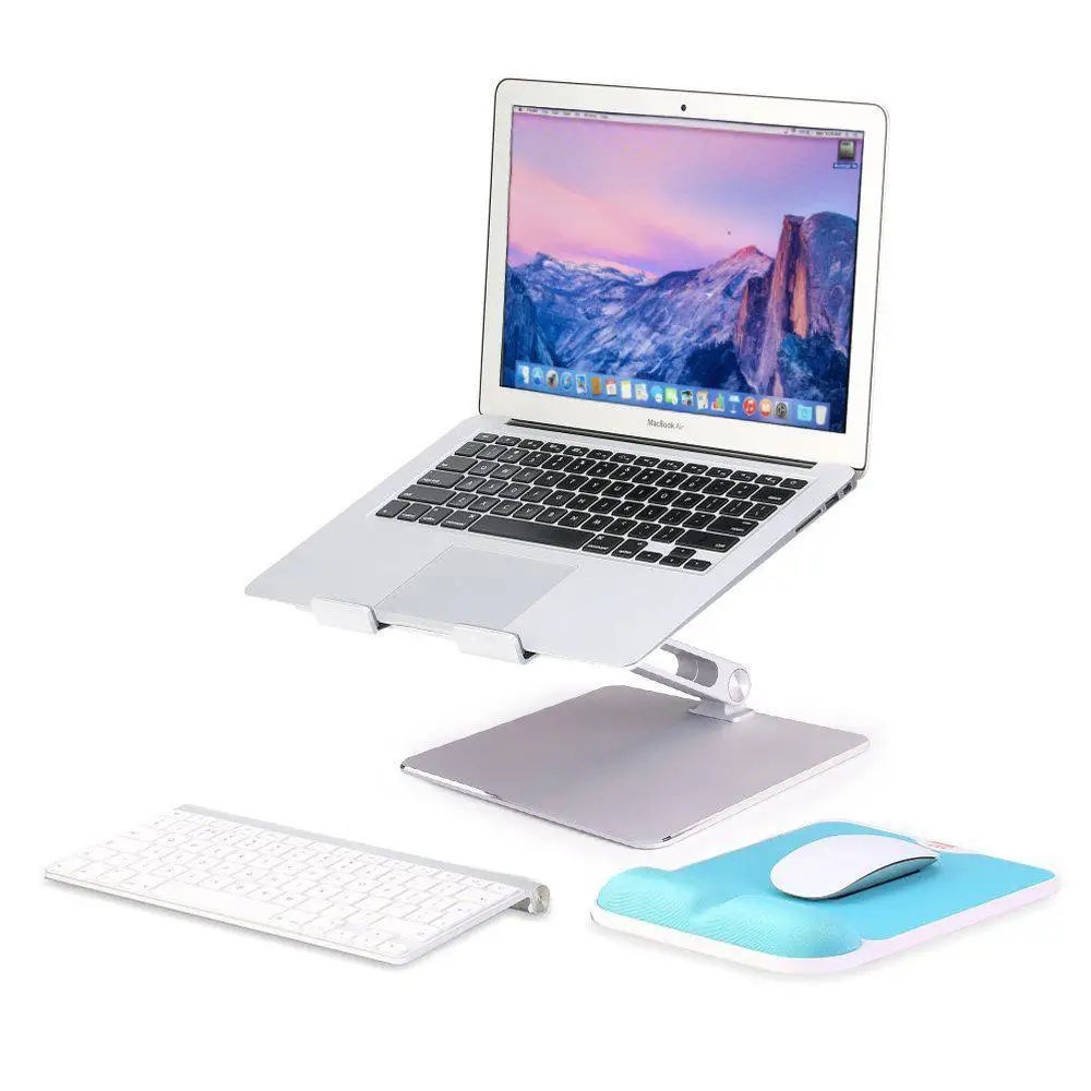 

Vertical Adjustable Laptop Stand Aluminium Portable Notebook Mount Support Base Holder for MacBook Pro Air Accessory