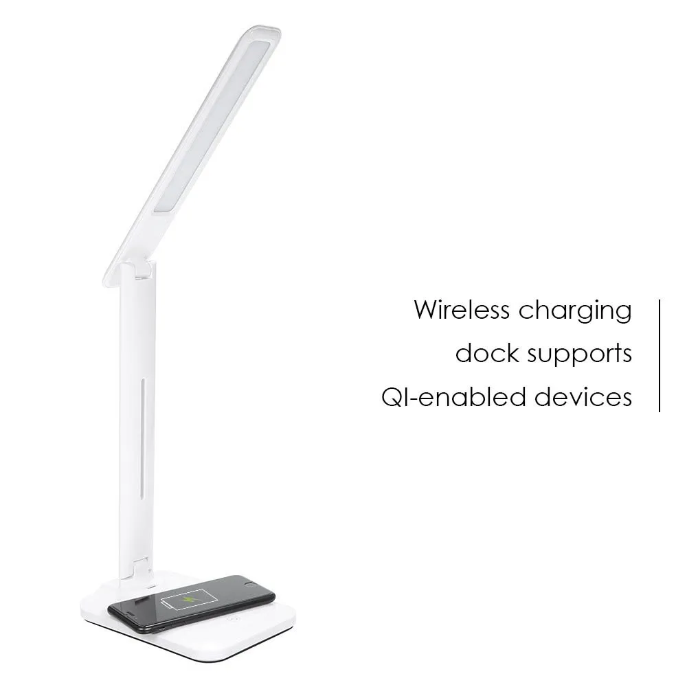 

Modern Led Desk Lamp Working Reading Light Wireless/USB Charging Port Multi-angle Adjustable Home Business Lighting Equipment