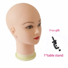 Хороший мягкий парик голова с подставкой манекен голова для парика hairstyling делая шляпу стенд массаж тренировки голова манекен голова для париков