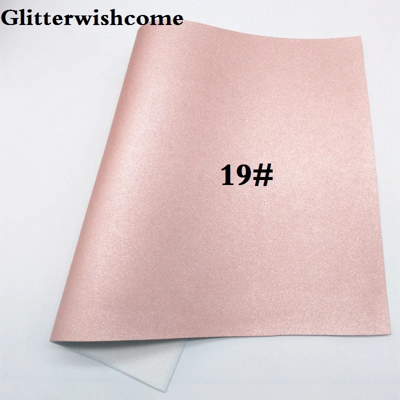 Glitterwishcome 21X29 см А4 Размер синтетическая кожа, металлическая кожа, искусственный винил из искусственной кожи для бантов, GM051A - Цвет: 19