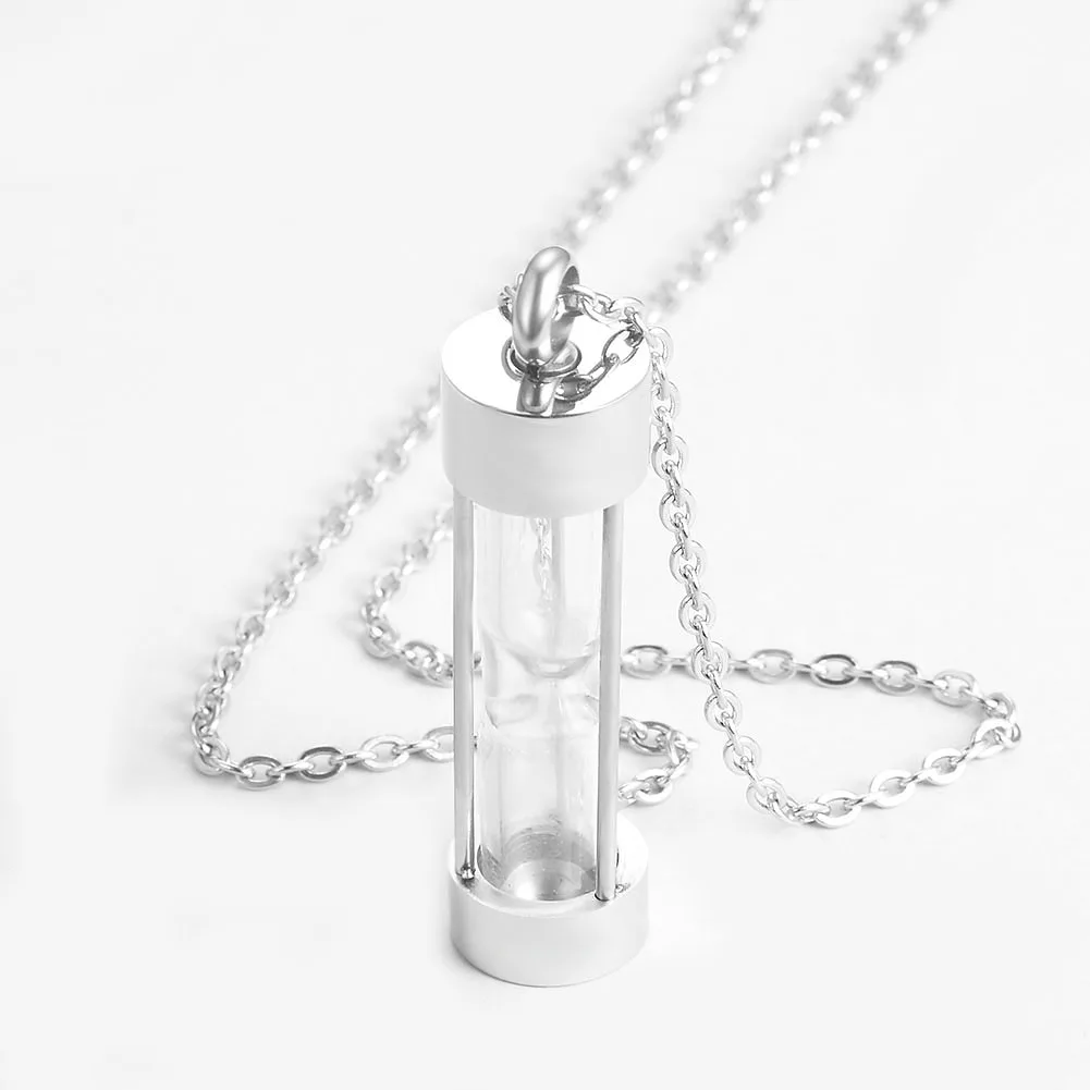 Eternity Hourglass Urn Necklace for Cats Kitty Memorial