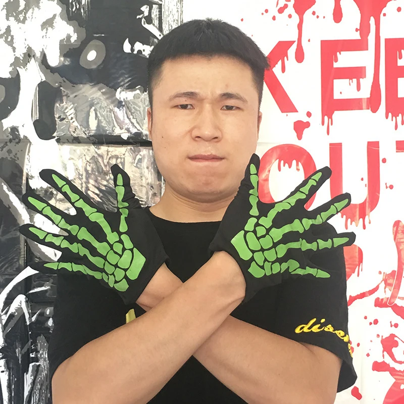 2 шт./лот Новинка Хэллоуин ужас череп Коготь Кость Скелет готические полные