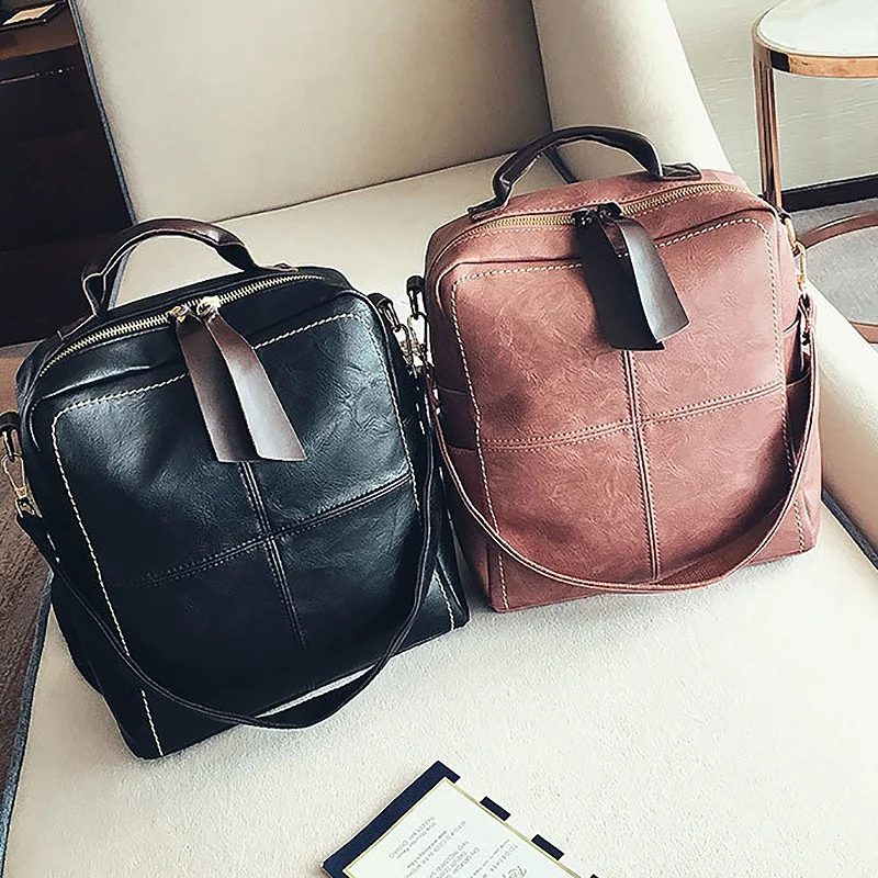 Классический рюкзак из искусственной кожи Ms. Backpack школьный рюкзак для девочек