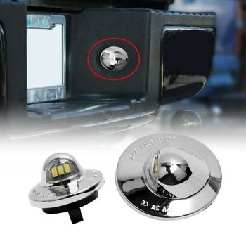 

2pcs Car 3 LED License Plate Light Chrome Plated For Ford Excursion F150 F250 F350 F450 F550 Explorer