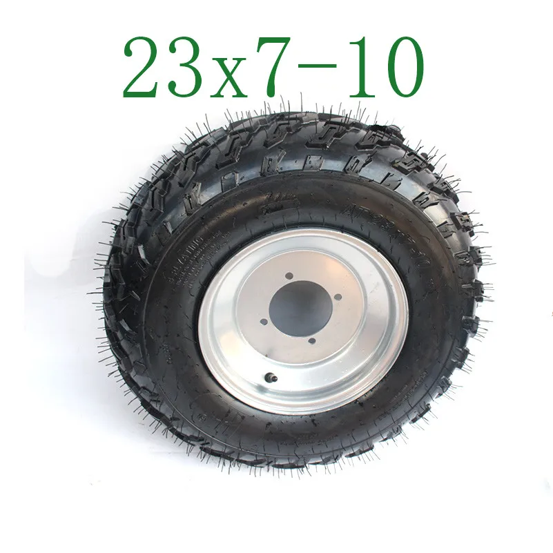 Картинг детская коляска ATV UTV 23X7-10 дюймов бескамерное колесо шин с ступица из алюминиевого сплава