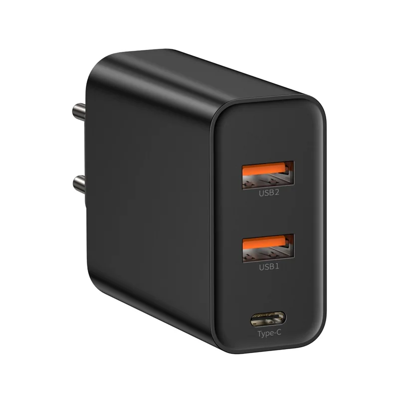 USB Charger EU Black Baseus 3 порта USB зарядное устройство с PD3.0 быстрое зарядное устройство для iPhone 11 Pro Max Xr 60 Вт Quick Charge 4,0 FCP SCP для Redmi Note 7 huawei - Тип штекера: USB Charger EU Black