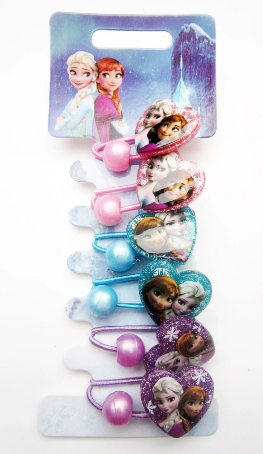 6 шт./компл. лидер продаж зажимы для волос Холодное сердце принцесса Эльзы Детские