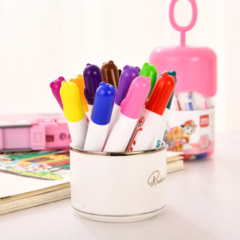 Wangwangdui water wash colored pens 12 children's sets of kindergarten brushes | Канцтовары для офиса и дома