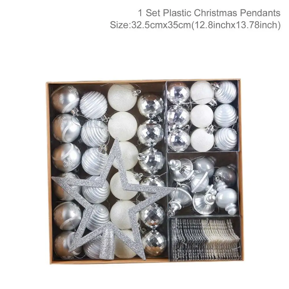 Christmas ornaments6 Рождественские елочные украшения Рождественские шары Подвески рождественские украшения для дома Рождественский Navidad Noel Новогодний подарок - Цвет: Christmas ornaments6