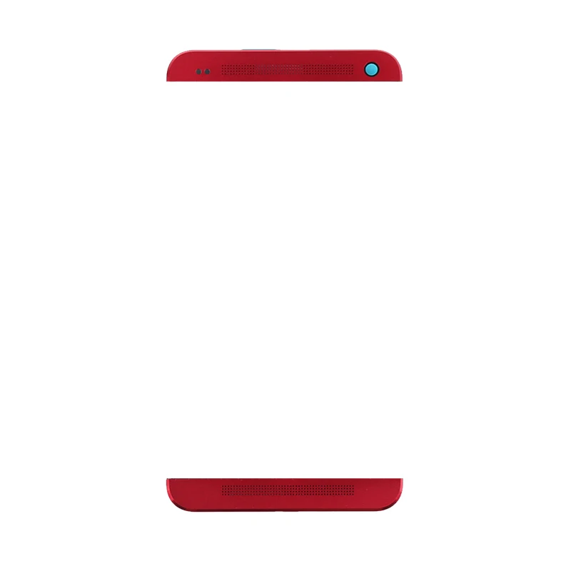 Для htc one M7 801e 801n Крышка батарейного отсека задняя крышка корпуса задняя крышка для htc ONE M7 замена крышки батарейного отсека части - Цвет: Red