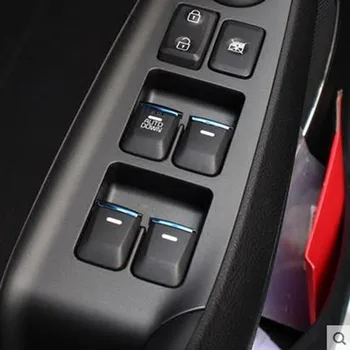 

7pcs stainless steel Window Lift Button Sequins Cover Trim For KIA k3