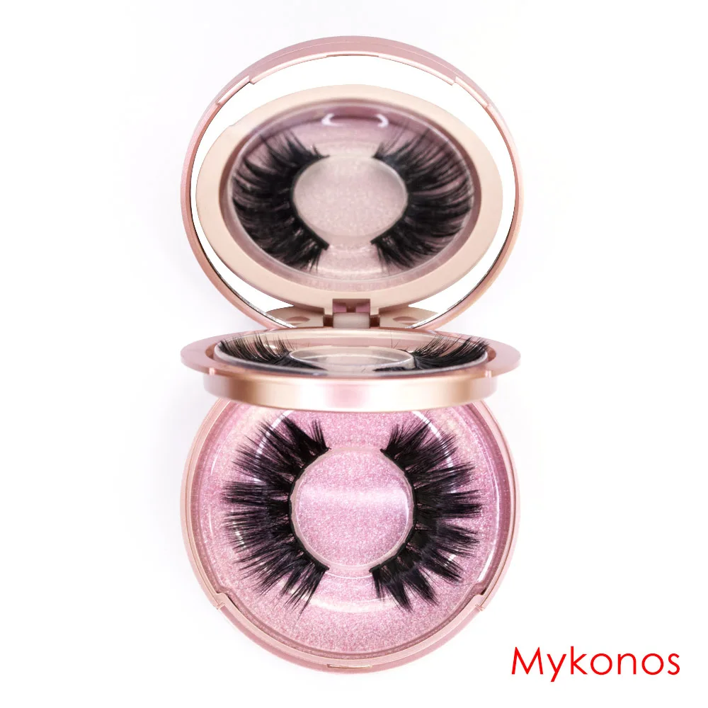 5 магнитных ресниц 3D норковые ресницы набор для макияжа натуральные водонепроницаемые магнитные ресницы и подводка для глаз и Пинцет Набор для дропшиппинга - Цвет: Mykonos-5-2 pair