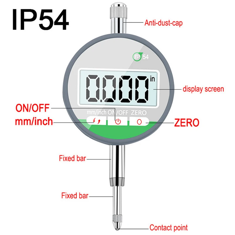 0-12,7 мм/" Индикатор цифрового набора высокоточные инструменты 0,01 мм/0,001 мм тестер инструменты