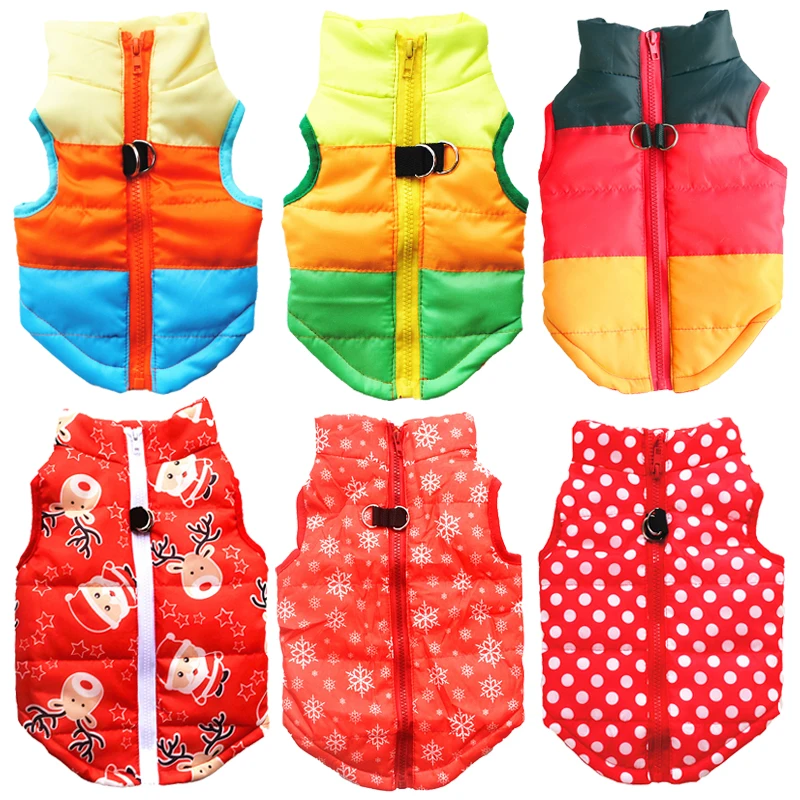 

XS-XL Pet Dog Clothes Winter Dog Coat Small Dog Jacket Christmas Dog Costume Chihuahua Pug Puppy Dog Vest Outfits Ropa Perro