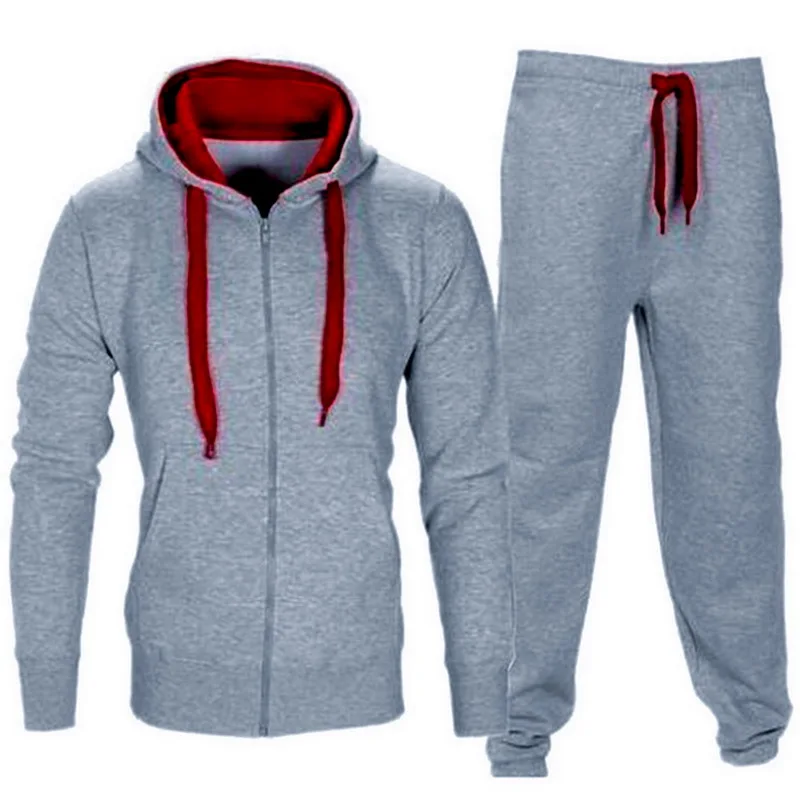C-style 2 CYSINCOS мужские комплекты, модный осенний весенний спортивный костюм, толстовка+ спортивные штаны, Мужская одежда, комплекты из 2 предметов, тонкий спортивный костюм, толстовки - Цвет: C-style 2