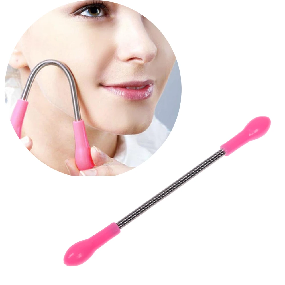 1Pc Viso Depilazione Viso Di Primavera Rimozione Stick Threading Bello Strumento Epilatore Rosa Dei Capelli Facciali Di Rimozione Threading Attrezzo D
