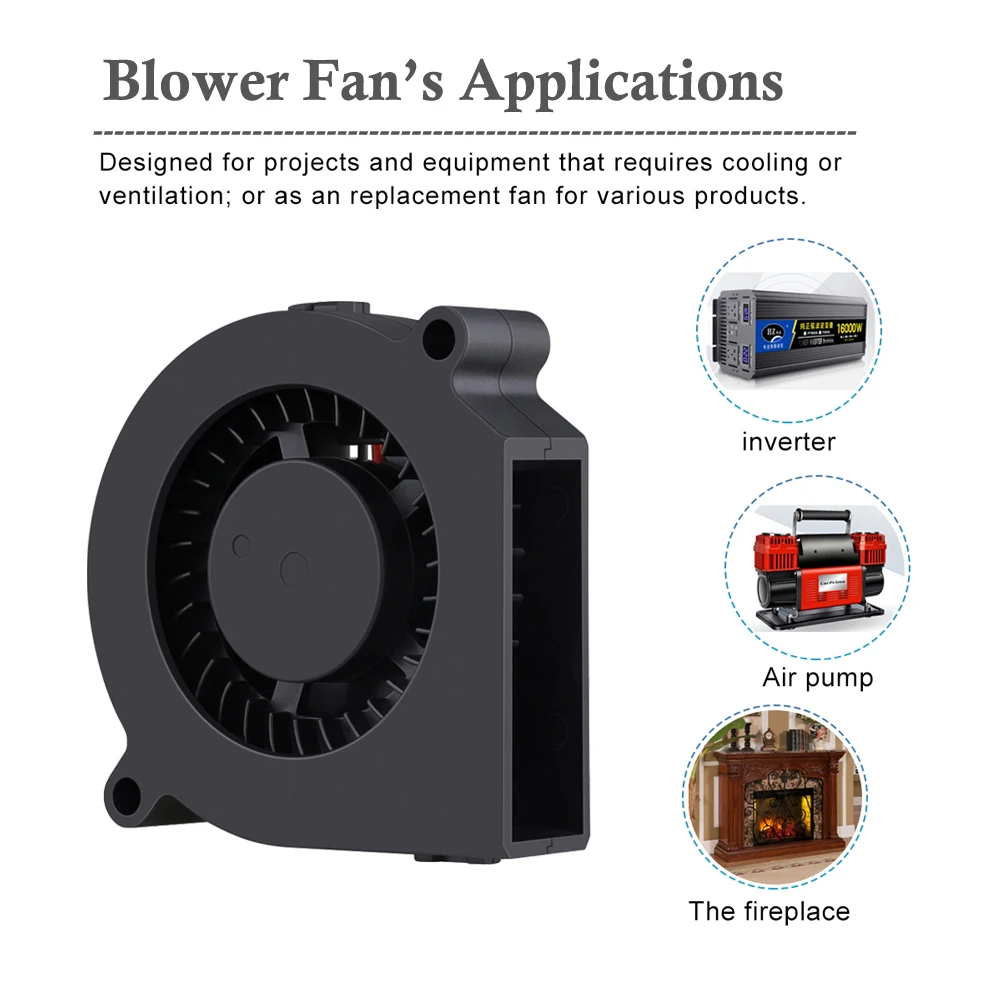 Gdstime 5v Usb 60 mm 6015 Ventilador de Refrigeração dc sem Escova Turbo Ventilador Radiador 60 mm x 15 mm Ventilador Centrífugo do Dissipador Calor Cooer 20 Peças - Imagem 5