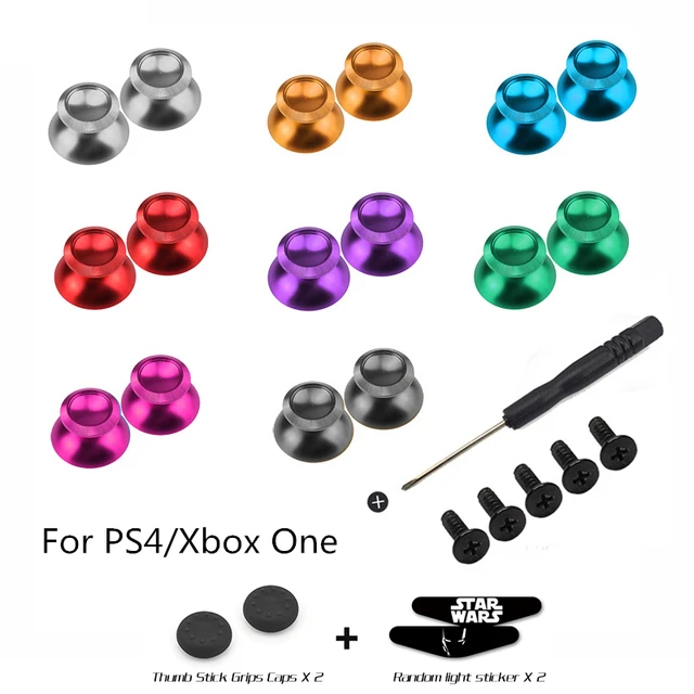 RETROMAX Metal Thumb Stick With Silicone Cap For Playstation4/PS4 Pro/PS4 Slim/Xbox One Old/Xbox One Slim Controller Accessories 1