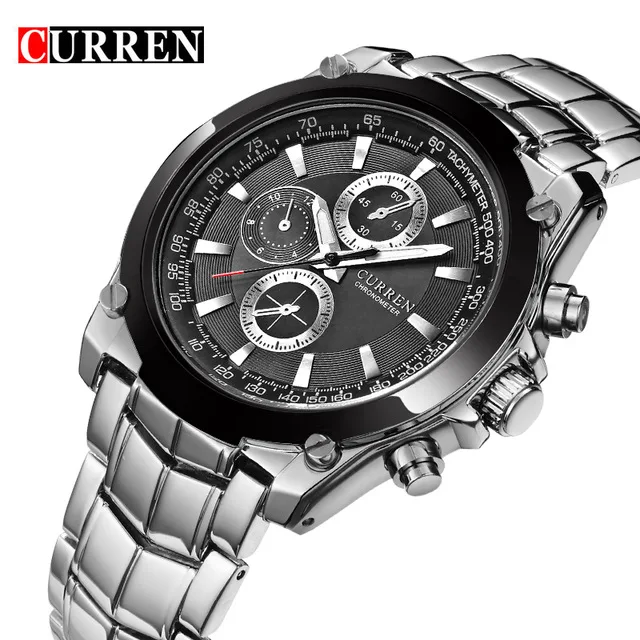 CURREN Luxury Male Clock Business Men