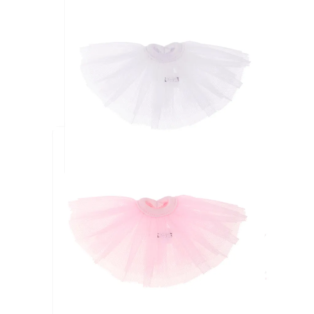 Handmade Beautiful and Cute Tutus Mesh Skirt for 1/6 BJD Dolls Dress Up Dress Accessory for Kids
