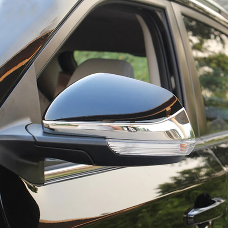 

Для MG GS 2015 2016 2017 ABS Хромированная Декоративная полоса для зеркала заднего вида автомобиля Накладка аксессуары отделка автостайлинг 2 шт.